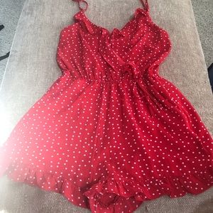Polka dot romper